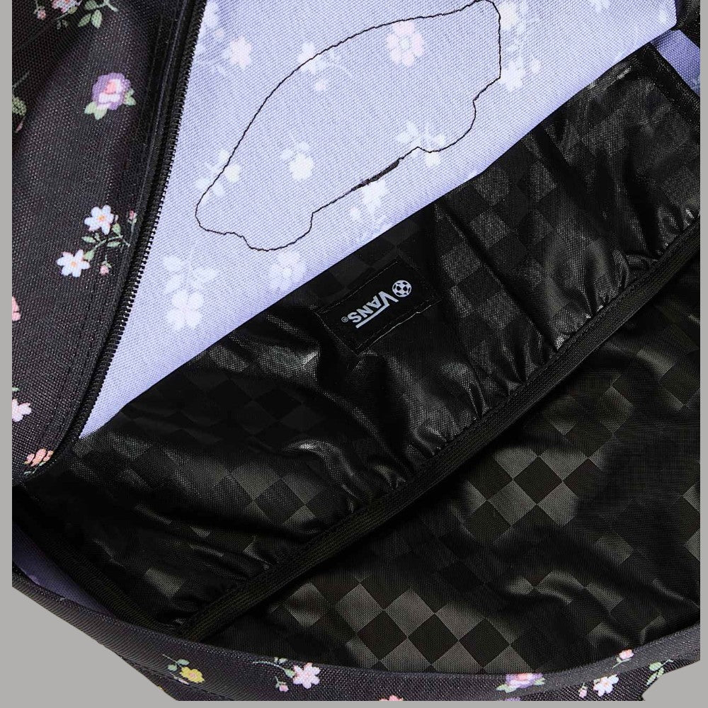 Zaino Vans nero con logo bianco