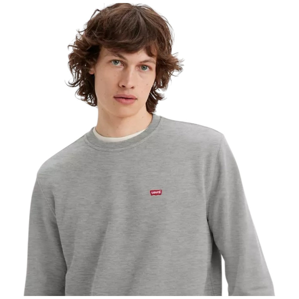 Levi's felpa grigia logo piccolo 35909-0002 Felpe LEVI'S