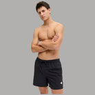 Jack & Jones Costume da Bagno Uomo Regular Fit con Tasche e Coulisse nero con logo sulla gamba