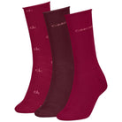 Calvin Klein donna pack 3 calze rosso ciliegia 701235368003801 Intimo Calvin Klein