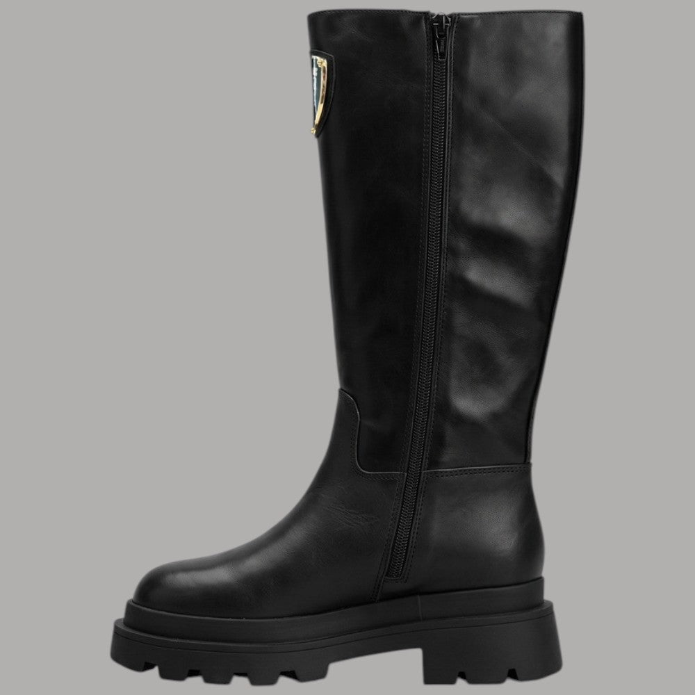 Stivali alti neri da donna Blauer in vera pelle
