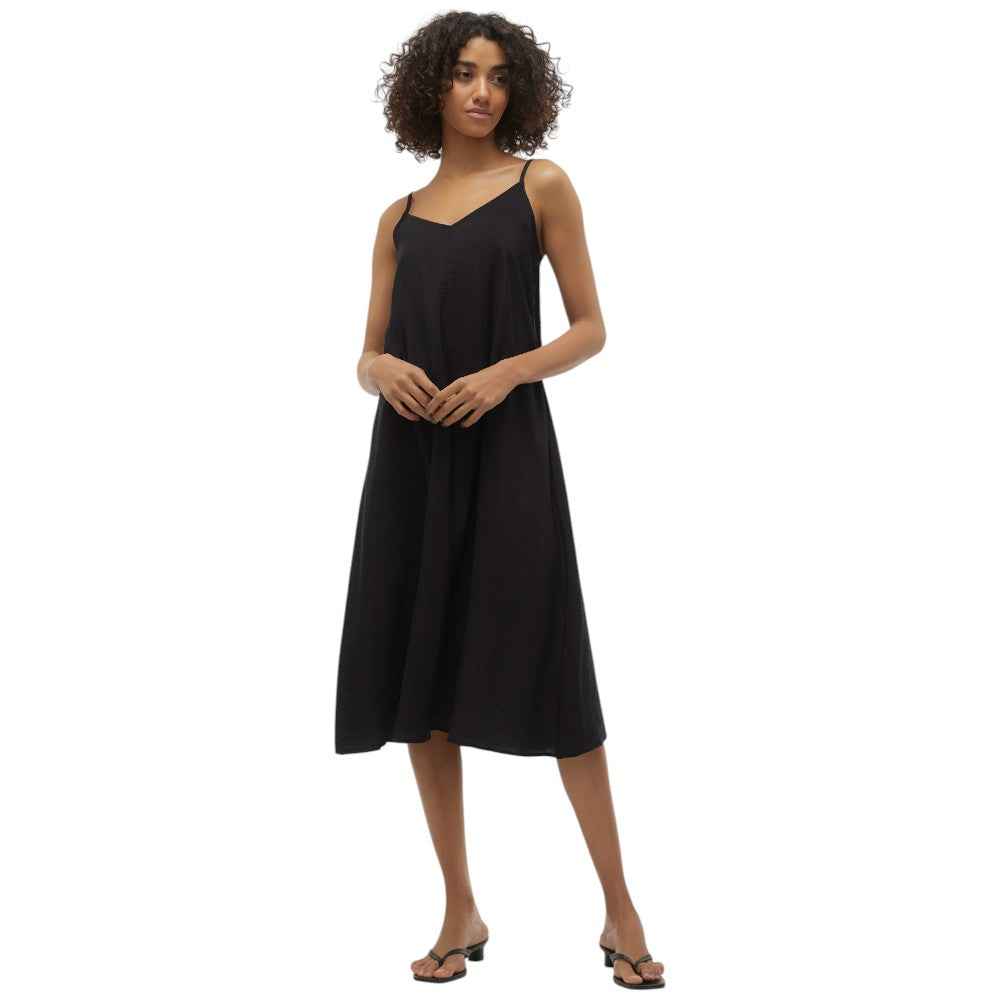 Vero Moda vestito nero in viscosa Josie 10303398 Vestiti Vero Moda