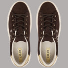 Sneakers Liu Jo Elodie 01 in pelle scamosciata color marrone con suola platform