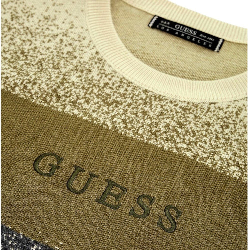 Guess maglione verde grigio Emmerson M4BR15 Z3HC0 FB7Y Maglieria Guess