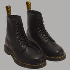 Stivali stringati Dr Martens 1460 Pascal in pelle Ambassador neri con cuciture gialle
