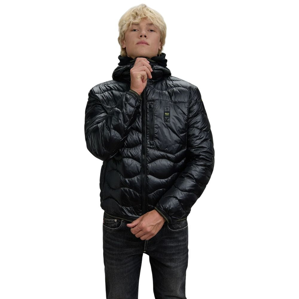 Baluer piumino nero in piuma Wave 25WBLUC02080 Giubbini Blauer