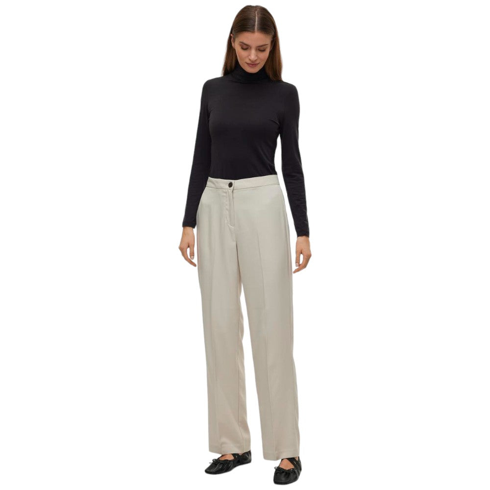 Vero Moda pantaloni beige chiaro Rita 10301554 Pantaloni Vero Moda