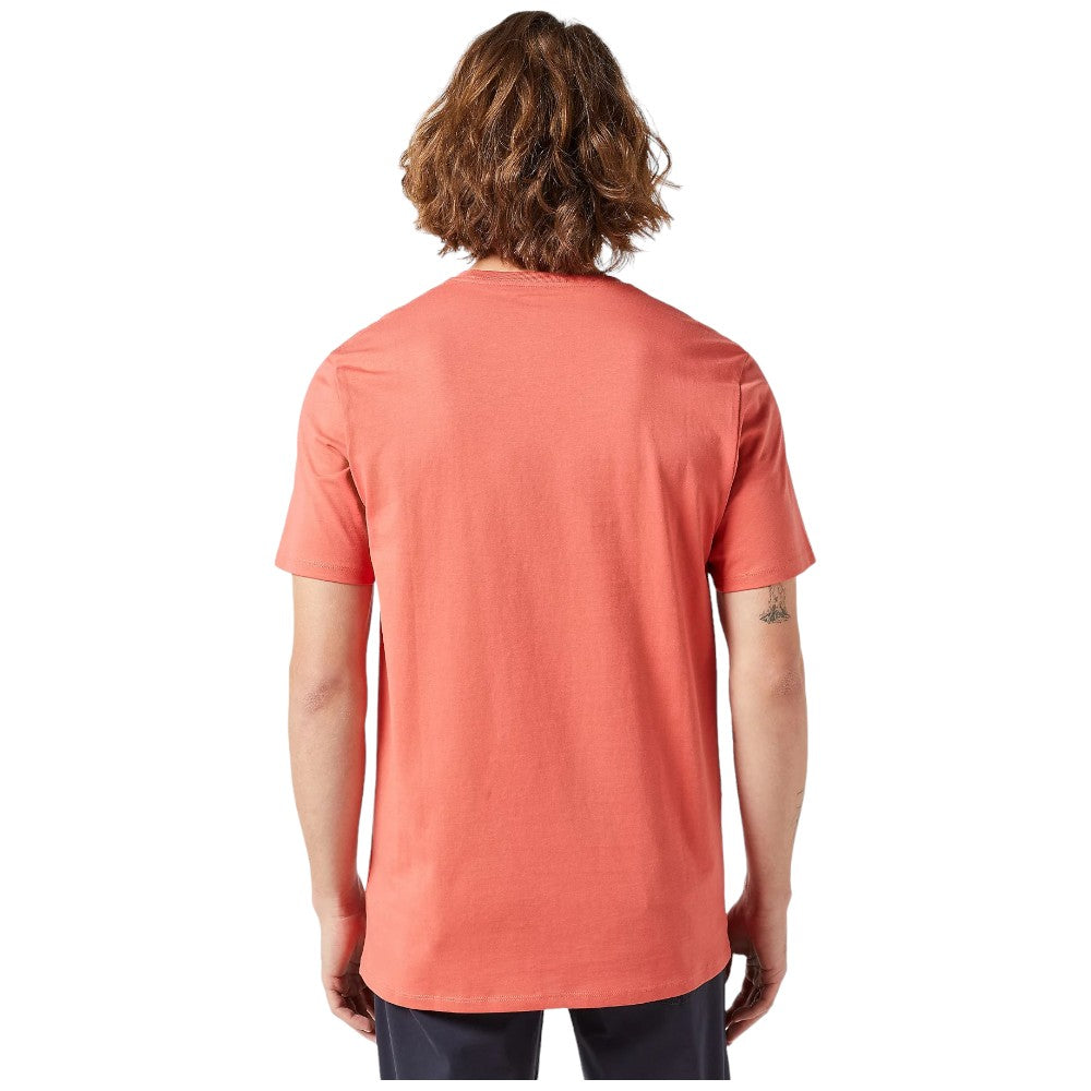 Wrangler t-shirt rosso logo piccolo 112350437 T-shirt Wrangler