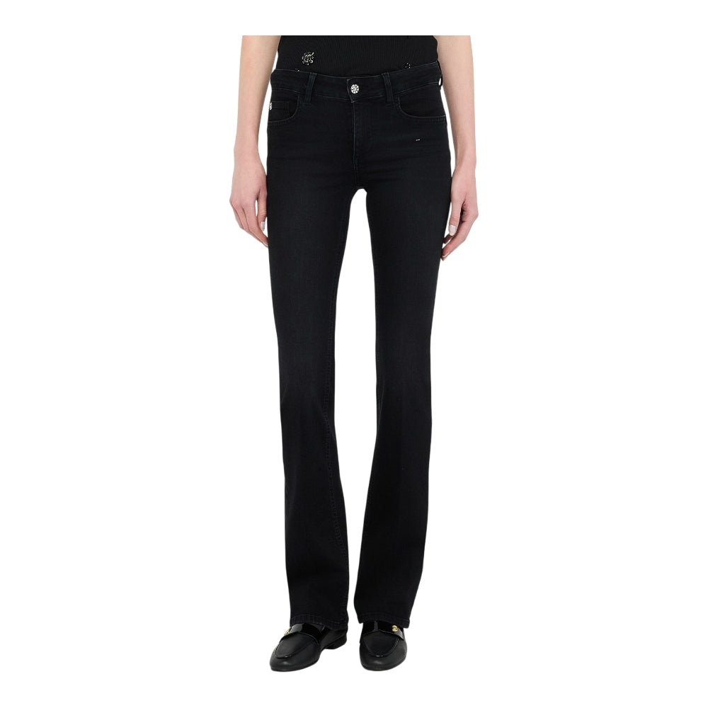 Liu Jo jeans bootcut nero bottom up REPOT UF5025D4615-87353 Jeans Liu Jo
