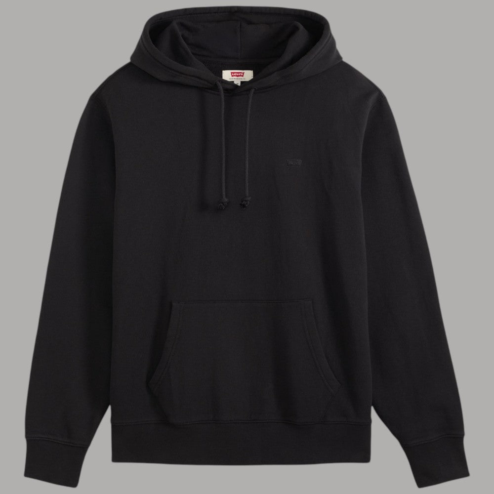 Levi's Felpa New Original Hoodie con cappuccio nera con logo piccolo a rilievo sul petto