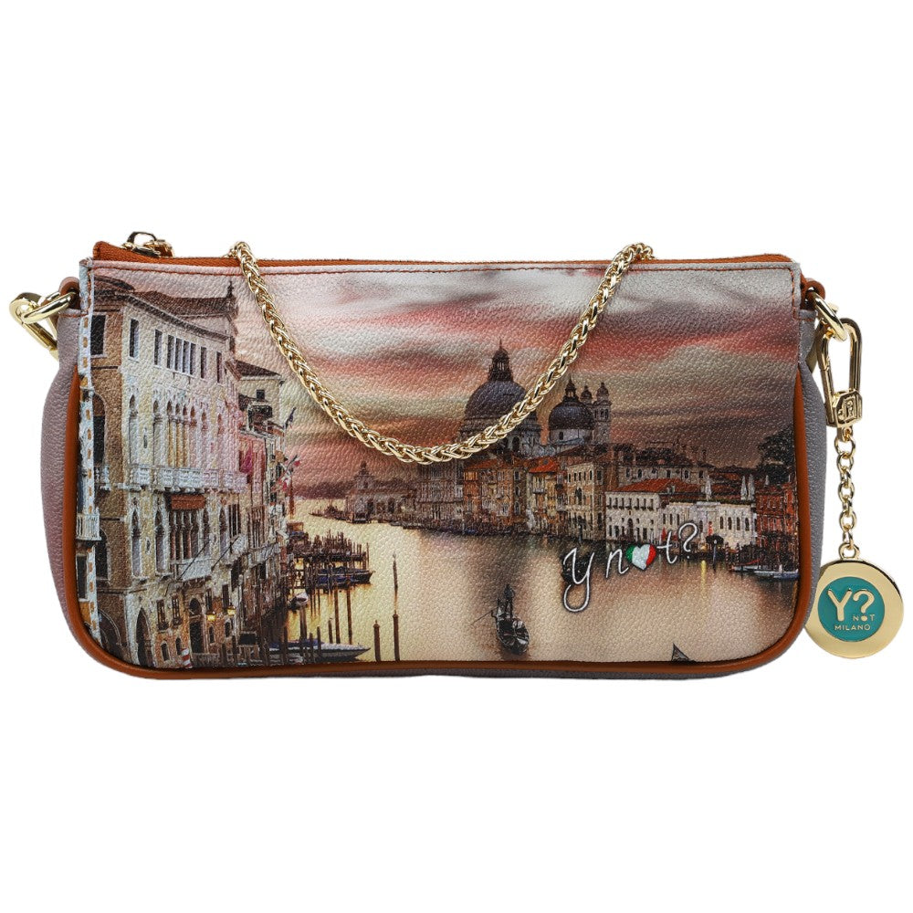 YNot borsa shoulder bag stampa Canal Grande YES623F3 - Prodotti di Classe