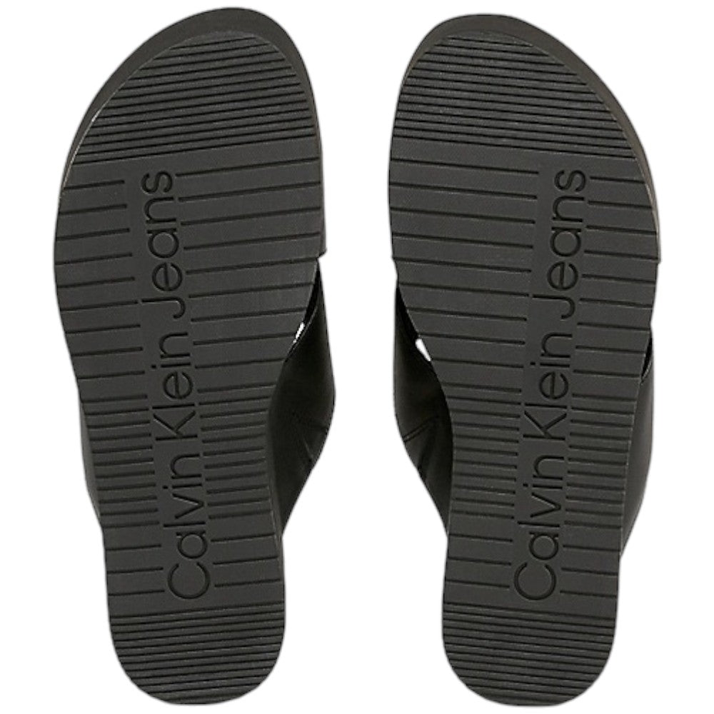 Calvin Klein sandalo nero flatform cross YW0YW01349 Sandali Calvin Klein Jeans