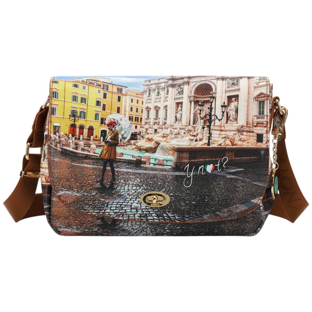 YNot borsa a tracolla flap bag Rainbow Rome YES631F5 Borse YNot