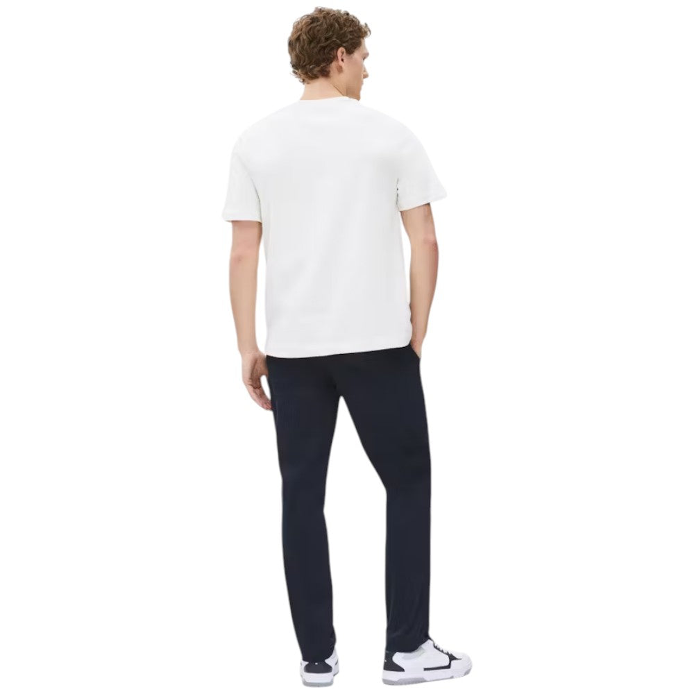 Tommy Hilfiger t-shirt avorio logo TH ricamato MW0MW39256Z00 T-shirt Tommy Hilfiger