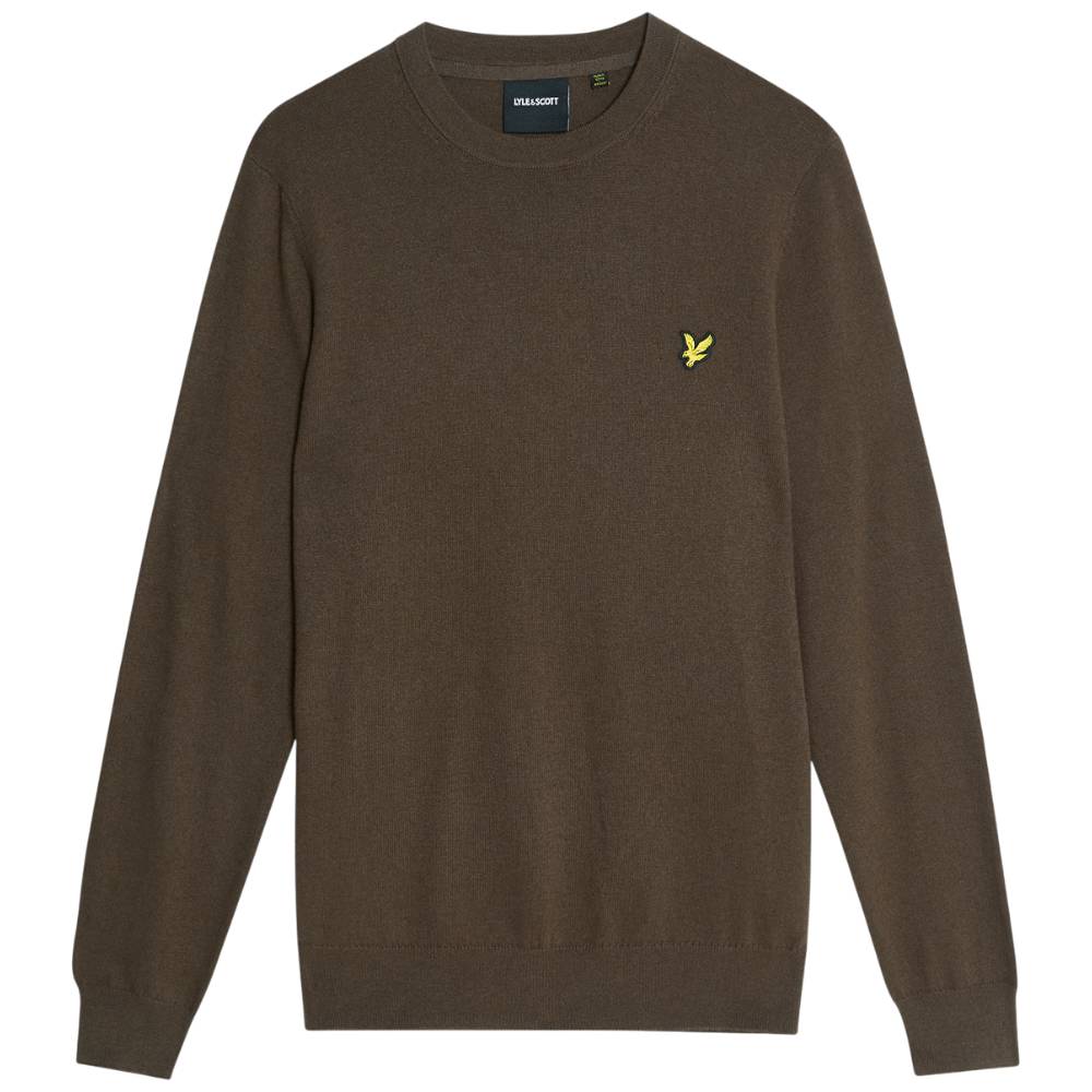 Lyle & Scott pullover merino cioccolata KN2110VC Maglieria Lyle & Scott