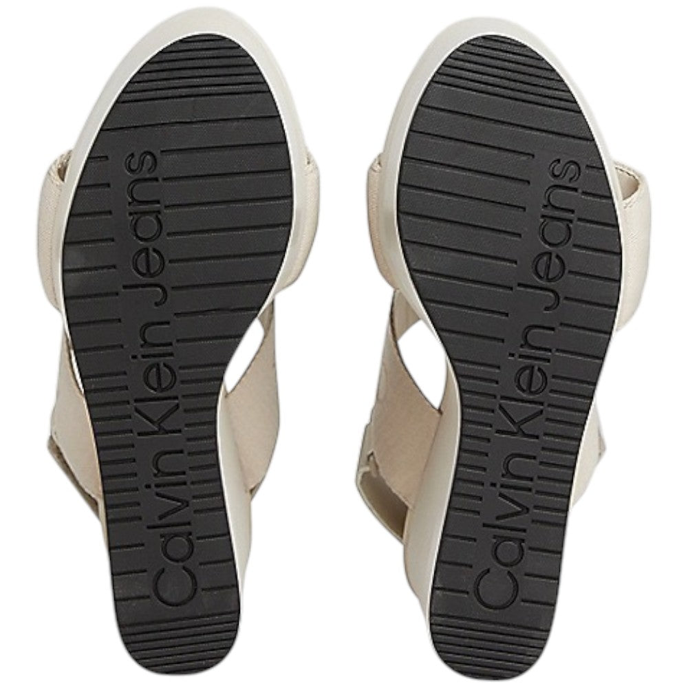 Calvin Klein Jeans sandali beige Webbing YW0YW01360 Sandali Calvin Klein Jeans