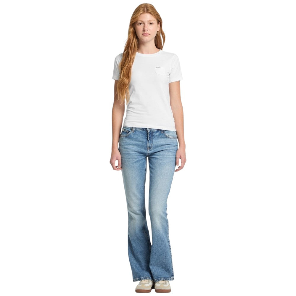 Guess Jeans t-shirt bianca con taschino W5RI52 J1314 G011 T-shirt Guess Jeans