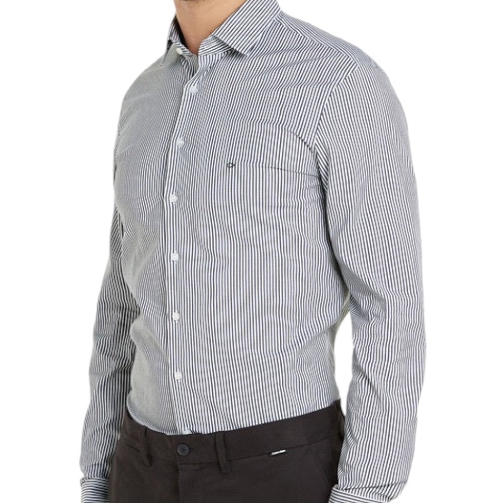 Calvin Klein camicia blu bianca a righe slim fit K10K113161 Camicie Calvin Klein