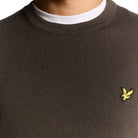 Lyle & Scott pullover merino cioccolata KN2110VC Maglieria Lyle & Scott