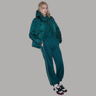 Giubbotto imbottito over size Liu Jo TF6006TS62A in verde con zip e cappuccio