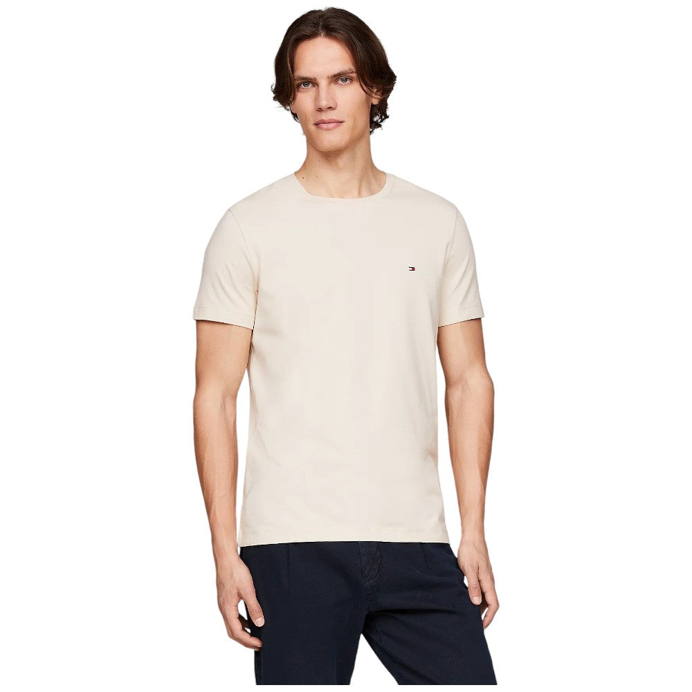 Tommy Hilfiger t-shirt slim beige MW0MW10800 T-shirt Tommy Hilfiger