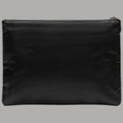 Blauer pochette uomo in nylon cerato nero con dettaglio polsiera