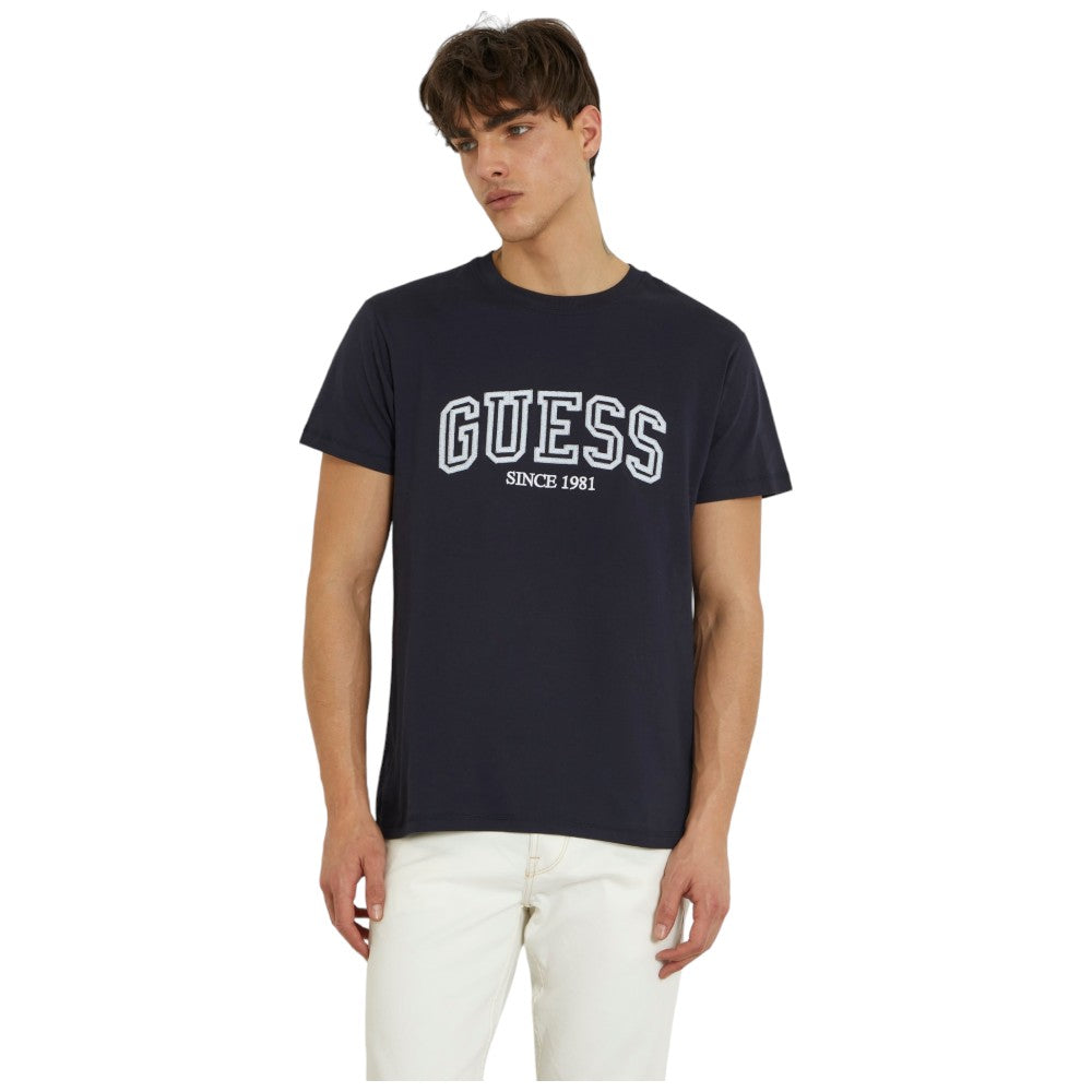 Guess t-shirt blu logo College M4GI62 I3Z14 T-shirt Guess