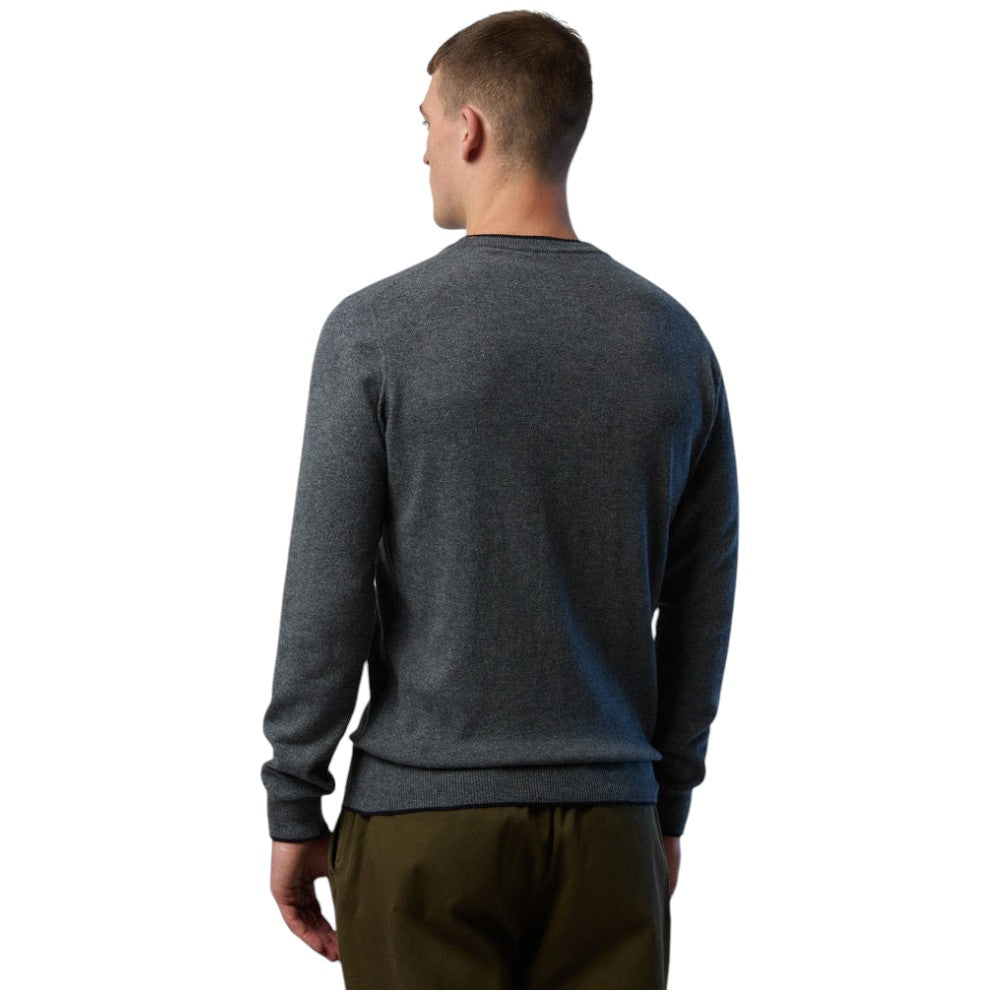 North Sails maglione pullover grigio in misto cashmere 699775 Maglieria North Sails