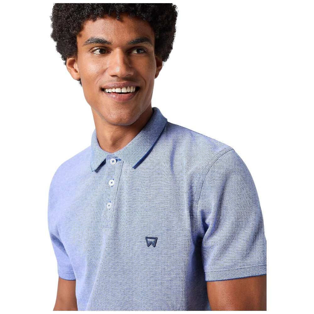 Wrangler maglietta polo celeste 112350391 Polo Wrangler