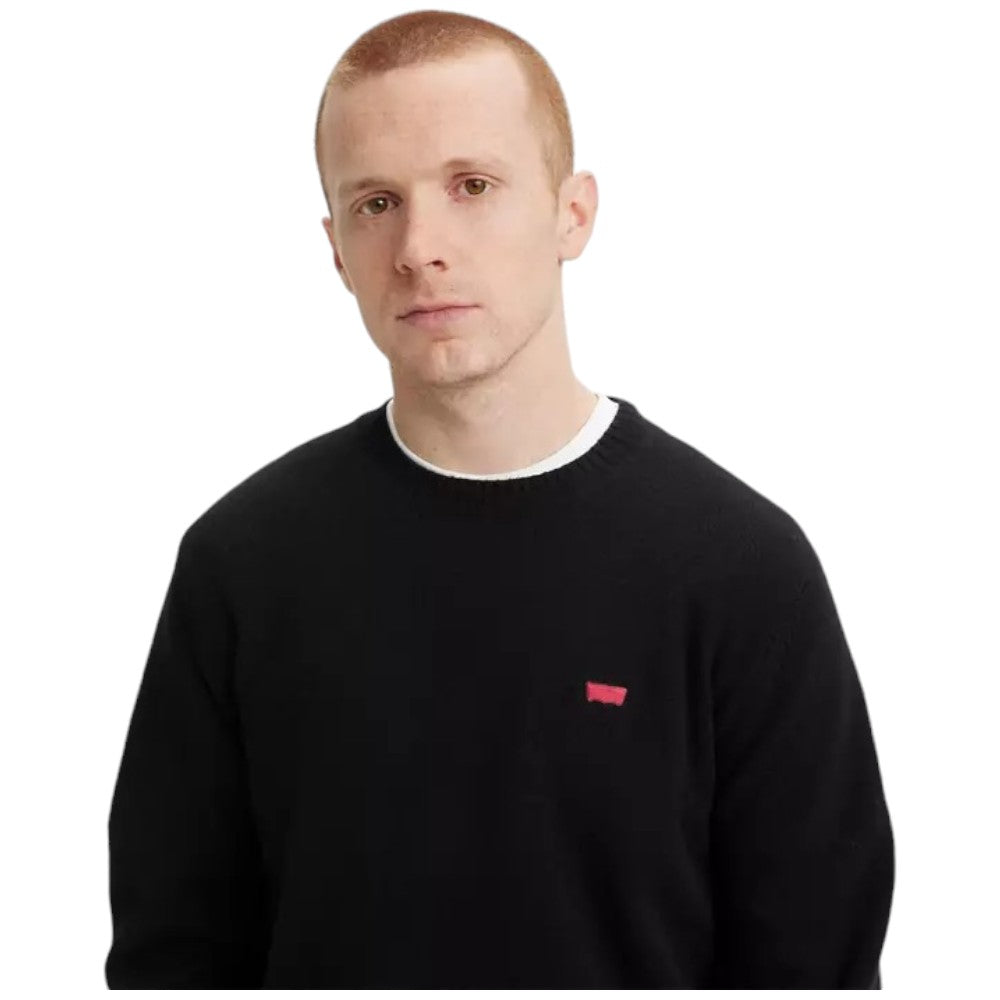 Levi's pullover nero maglione uomo A43200005 Maglieria LEVI'S