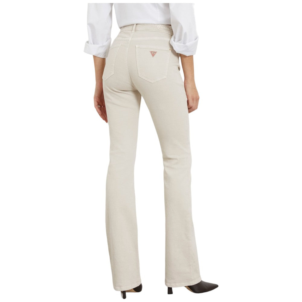 Guess pantaloni crema Sexy Flare W4RB38 WFY1A Pantaloni Guess