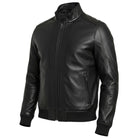 Markup giacca bomber nero in ecopelle MK24005 Giubbini Markup