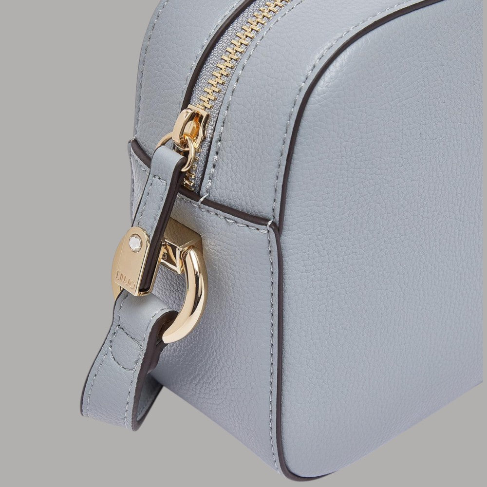 Liu Jo Borsa a tracolla media AA6211E1012 grigia con dettagli in oro e chiusura metallica