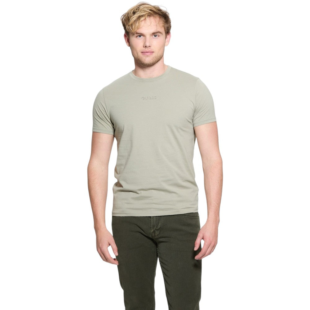 Guess t-shirt verde sage logo ricamato M4GP39 K7HD0 A81T Guess