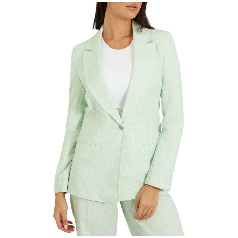 Guess giacca blazer verde mela Corinne W4GN39 WG4P2 Blazer Guess