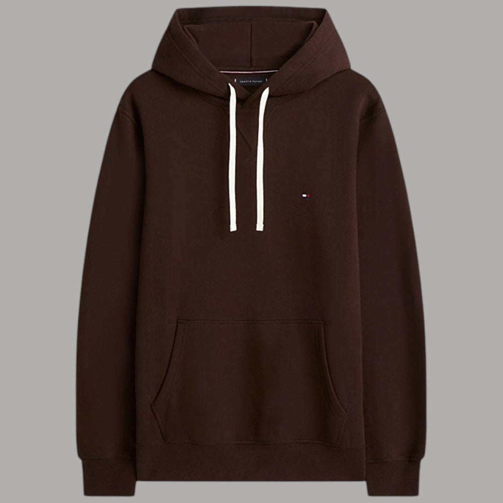Felpa con cappuccio Tommy Hilfiger con logo piccolo ricamato