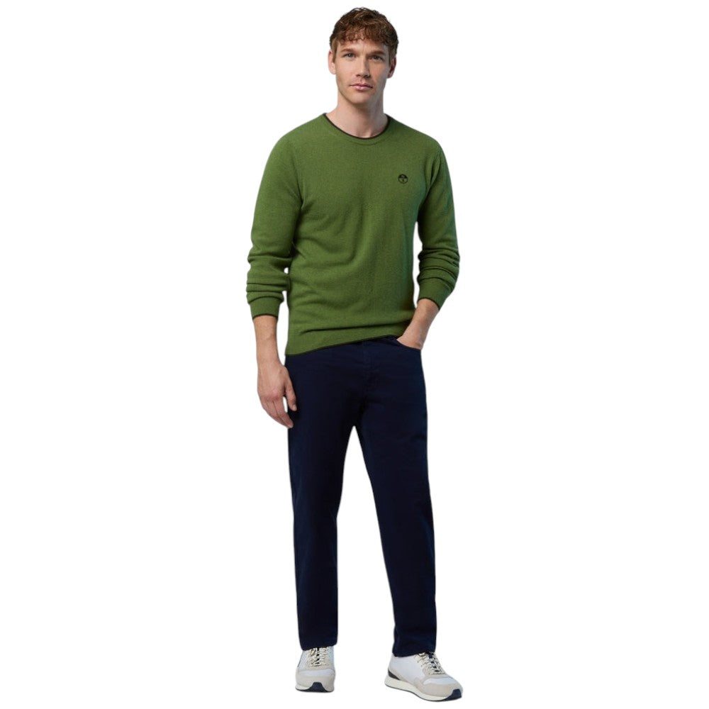 North Sails maglione pullover verde in misto cashmere 699775 Maglieria North Sails