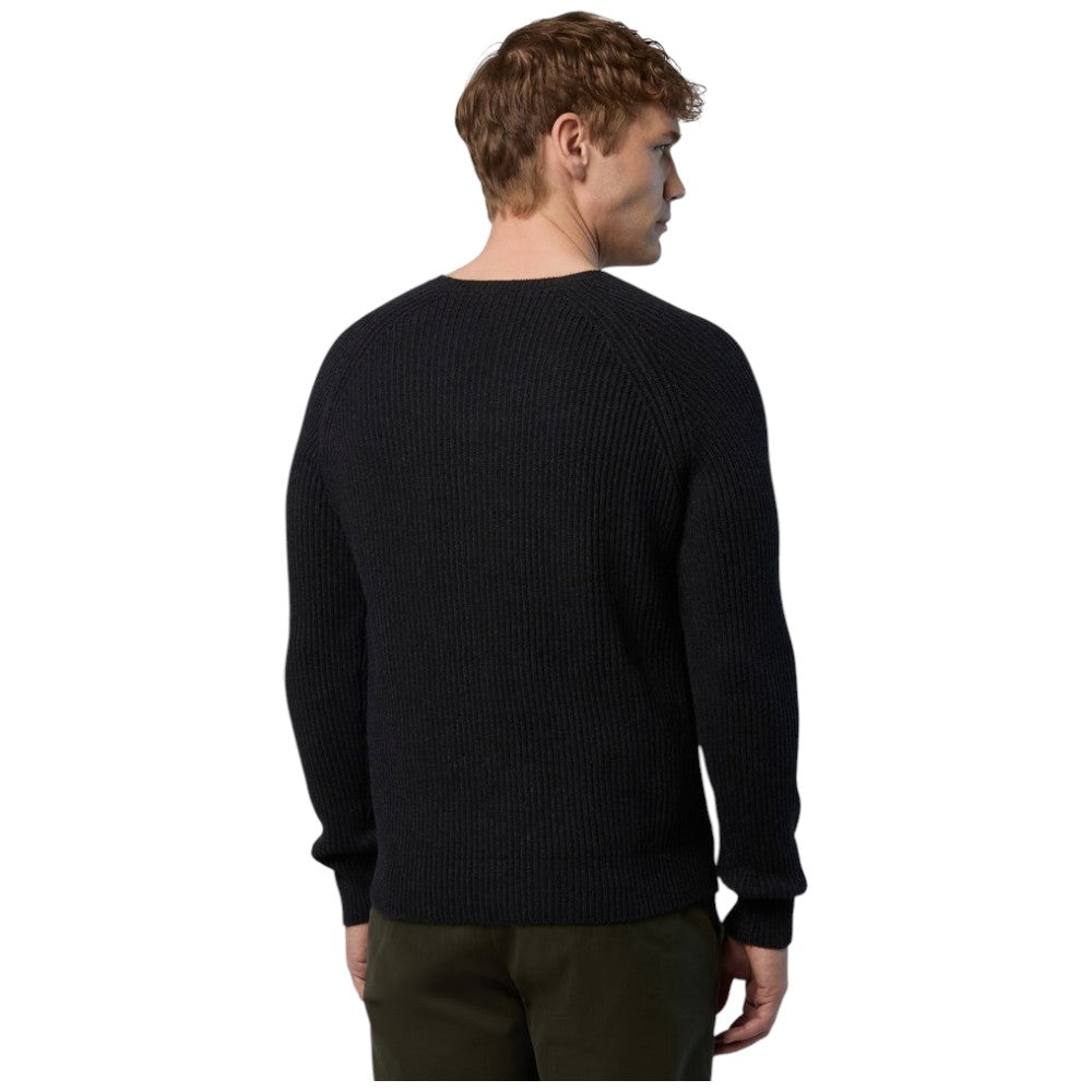 North Sails maglione uomo pullover grigio scuro 699810 Maglieria North Sails