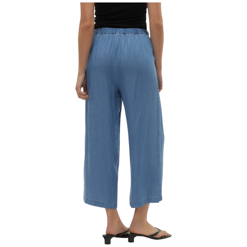 Vero Moda pantaloni in tencel blu Bree 10304861 Pantaloni Vero Moda