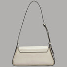 Borsa a spalla Guess Xena marrone con stampa logo all over e patta