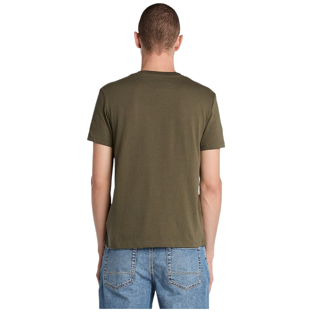 Timberland t-shirt verde militare Dunstan river TB0A2BPRAR5 T-shirt Timberland