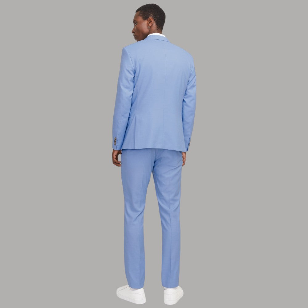 Giacca blazer da uomo celeste Jack & Jones Solaris vista posteriore