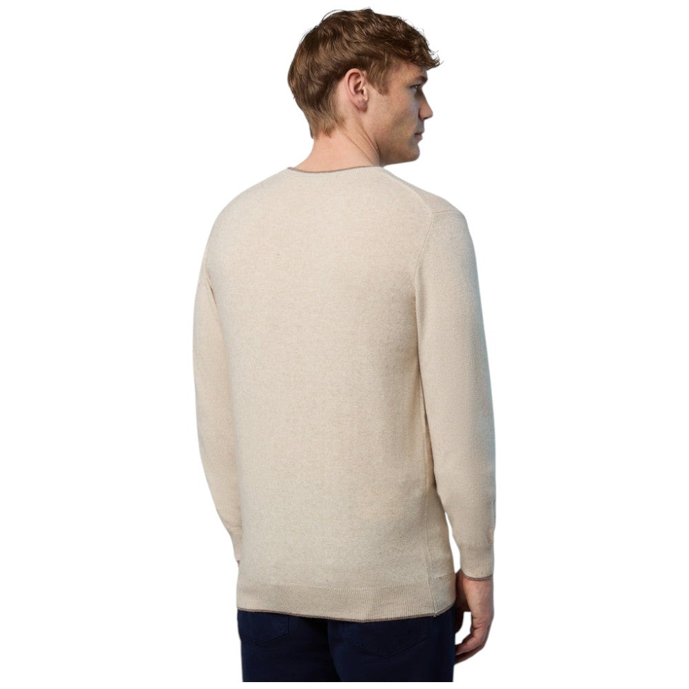 North Sails maglione pullover beige in misto cashmere 699775 Maglieria North Sails