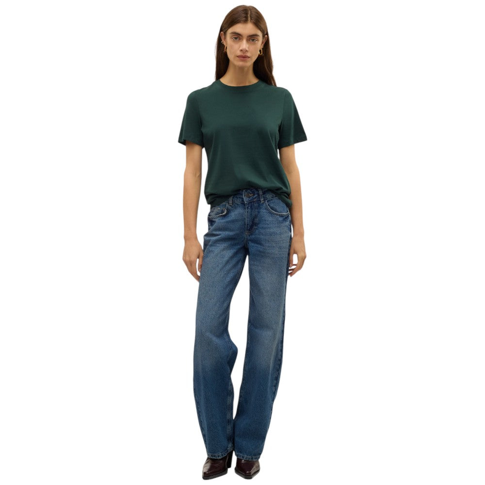 Vero Moda t-shirt verde scuro Paulina 10316991 T-shirt Vero Moda