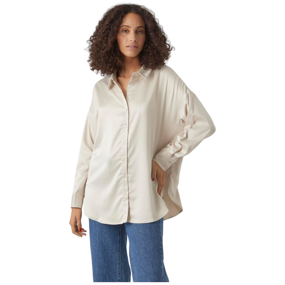 Vero Moda camicia beige over Merle 10294095 - Prodotti di Classe