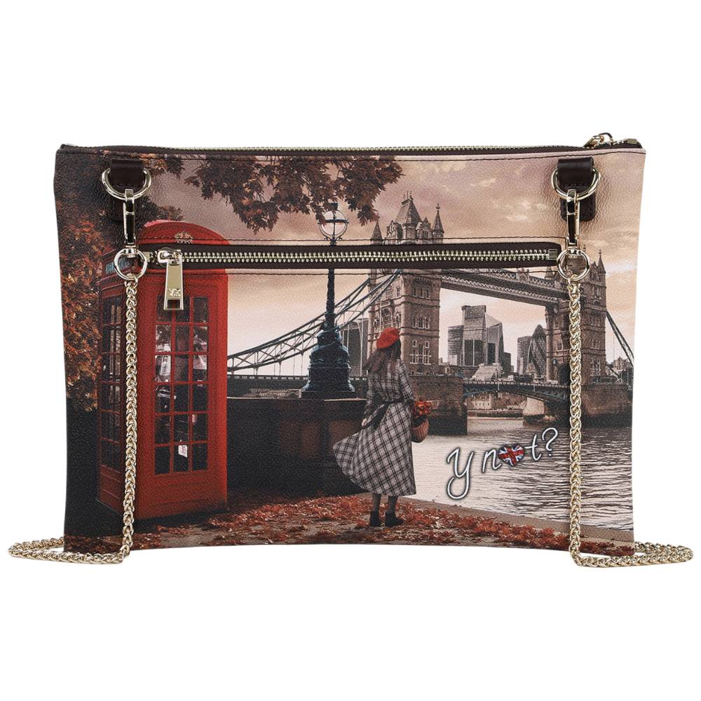 YNot borsa piatta clutch LONDON BRIDGE YES605F6 YNot
