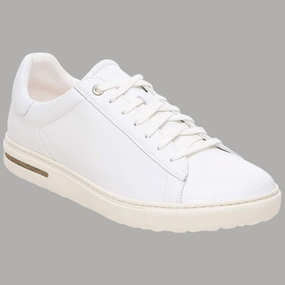 Sneakers bianche Birkenstock Bend Low in pelle con suola beige