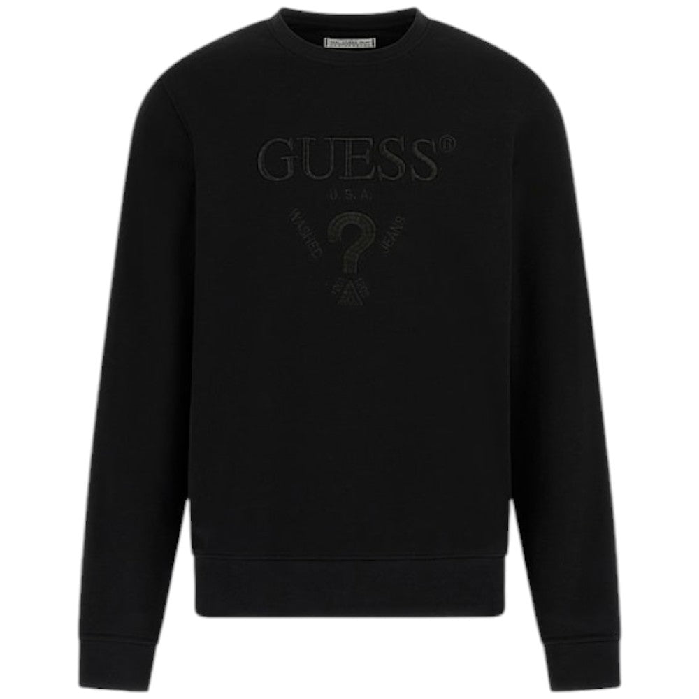 Guess felpa nera Beau M5RQ08 KCN01 JBLK Felpe Guess