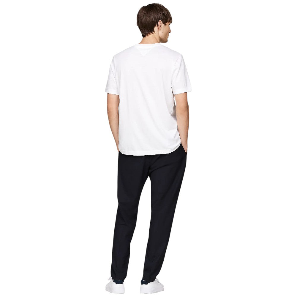 Tommy Hilfiger t-shirt bianca logo con banda MW0MW36498YBR T-shirt Tommy Hilfiger