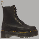Stivali platform Dr Martens Jadon III in pelle Pisa neri con suola gialla